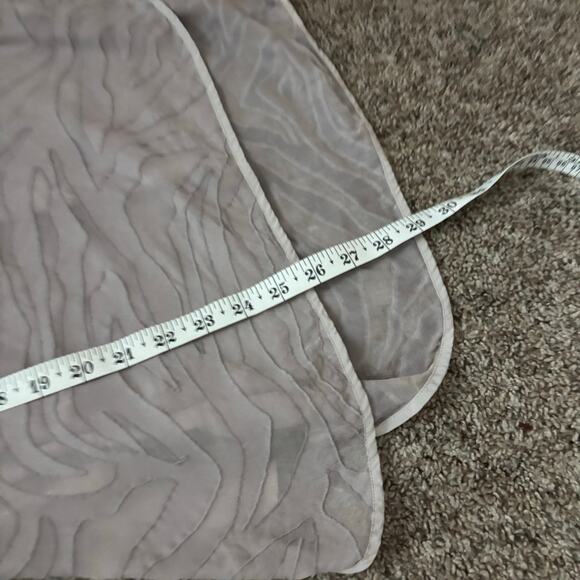 Rebecca Taylor Silk Burnout Sheer Lavender Textured Blouse Top 10 Popover - Picture 5 of 11